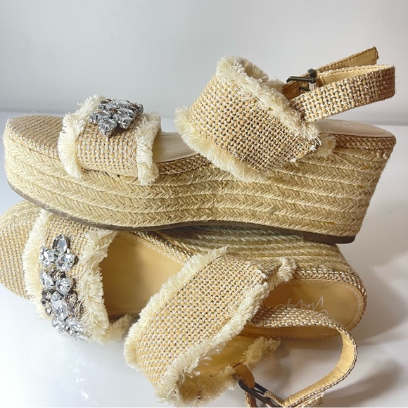 CROWN VINTAGE QALECIEN ESPADRILLE WEDGE SANDAL - Picture 9 of 16